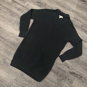 if it were me Black V-Neck Sweater